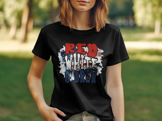 Red White & Brew! Funny 4th of July T-Shirt