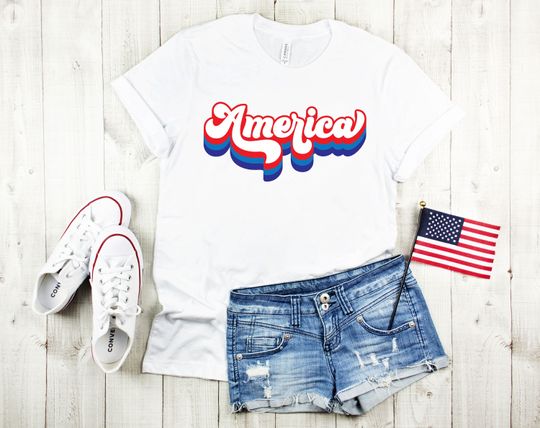 Distressed America Shirt,Freedom Shirt,Fourth Of July Shirt