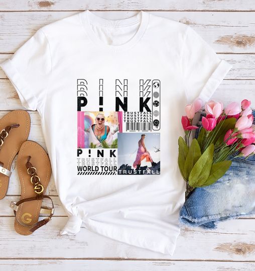 Pink TRUSTFALL Shirt, Summer Carnival Tour Merch, P!nk Shirt, Pink Tour Merch