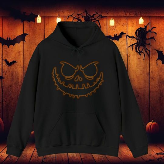 Evil Smile Halloween Unisex Heavy Blend Hooded Sweatshirt