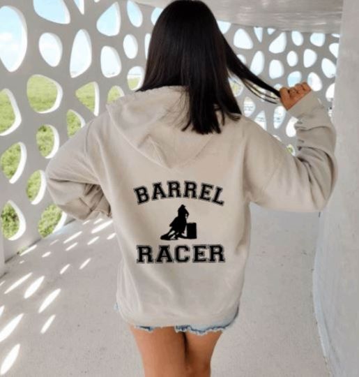 Barrel Racer Hoodie, Cowgirl Hoodie, Horse Lover Gift for Rodeo Lovers and Cowgirls