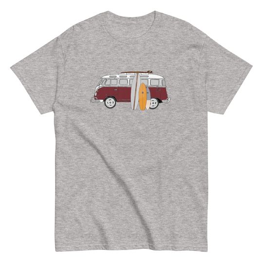 Car and Surfboarding Classic T shirt, Car t-shirts