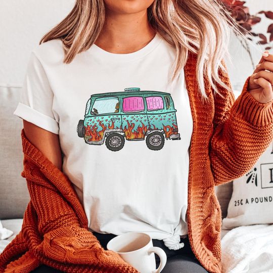 Retro Camper Van T-shirt, Vintage VW Bus Tee