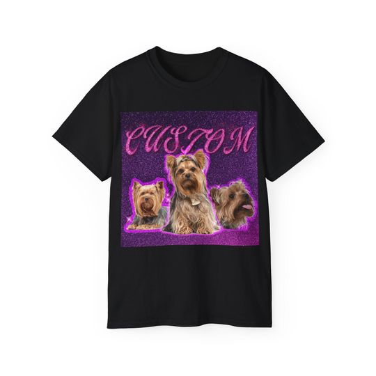 Custom T-shirt with a portrait of your pet, Custom T-shirt