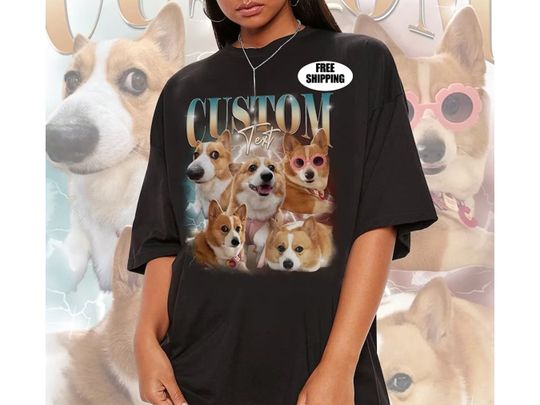 Custom Retro Dog Bootleg Shirt, Dog Bootleg Retro 90's Tee