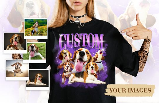 Custom Retro Bootleg Pet Shirt,Dog Bootleg Retro 90's Tee