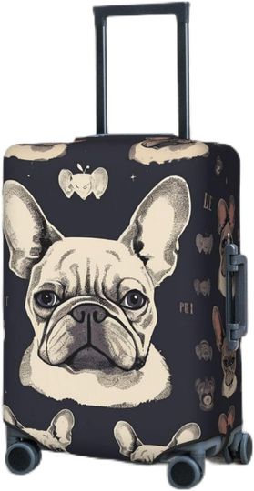 French Bulldog Luggage Cover , Dog Lover Gift