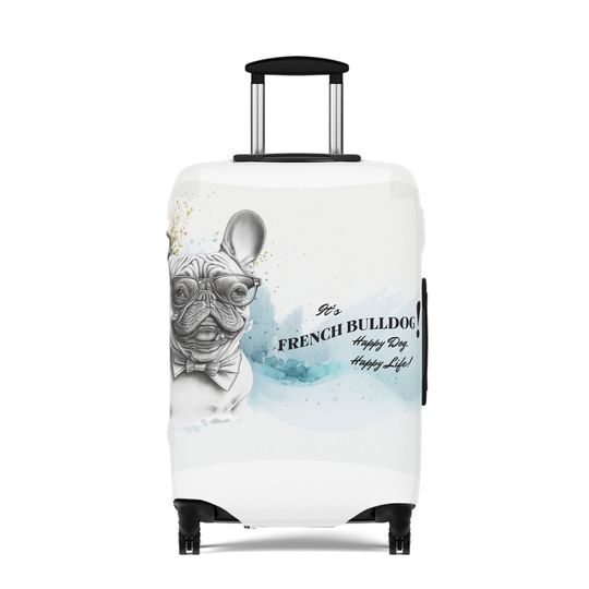 French Bulldog Luggage Cover , Dog Lover Gift