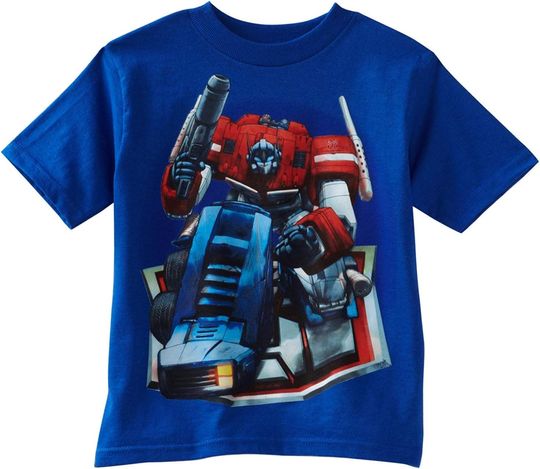 Transformers Little Boys' Optimus Prime Bend T-Shirt