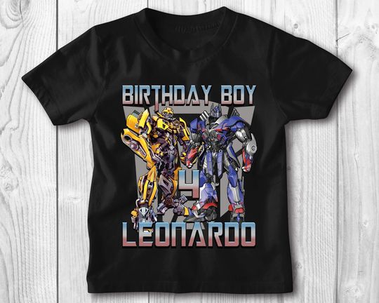 Transformers birthday shirt, personalized gift, birthday, custom shirt, birthday gift, custom, birthday shirt, Transformers birthday