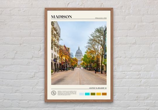 Madison Wisconsin Photo | Madison Travel Poster