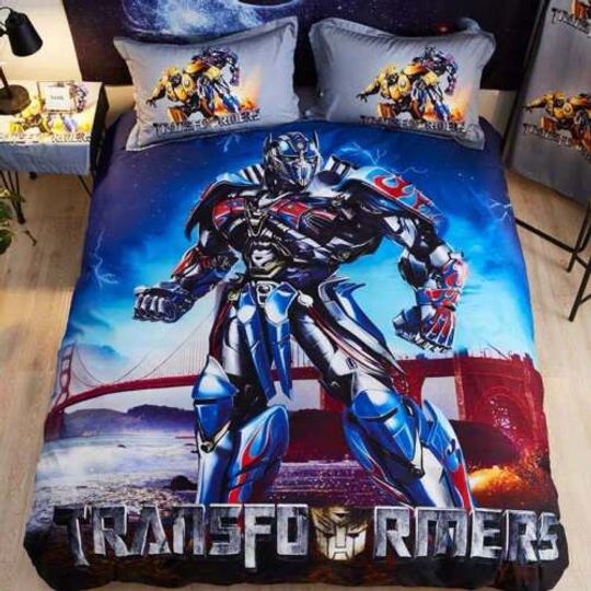 Transformers Optimus Prime Protects Us Single Bed