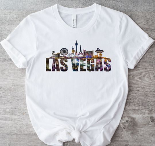 Las Vegas tshirt, Las Vegas Skyline tshirt, Las Vegas gift, Las Vegas strip tshirt, Las Vegas vacation shirt, Vegas trip tshirt,Nevada shirt
