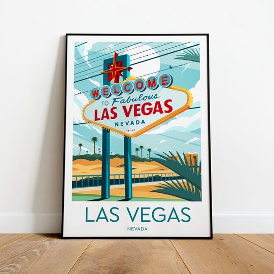 Las Vegas travel print