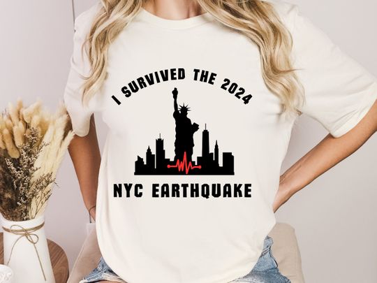 New York City earthquake survivor tee shirt I survived the 2024 earth quake t-shirt