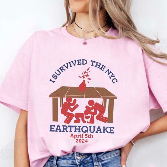 I Survived The NYC Earthquake funny Shirt, April 5th 2024, New York Earthquake