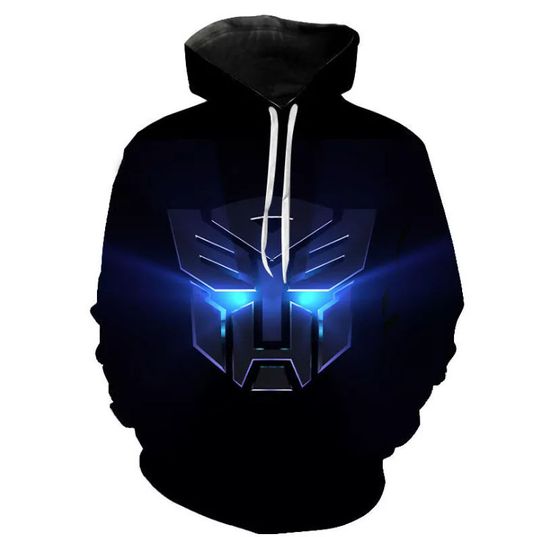 Mens Womens Transformers 3D Hooded Hoodies Sweatshirt Pullover Jumper Tops Gift