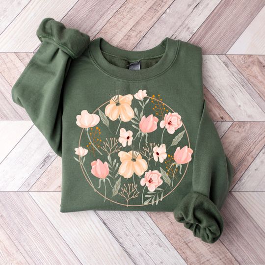 Wildflowers Sweatshirt, Wildflower Sweatshirt, Mothers Day Gift