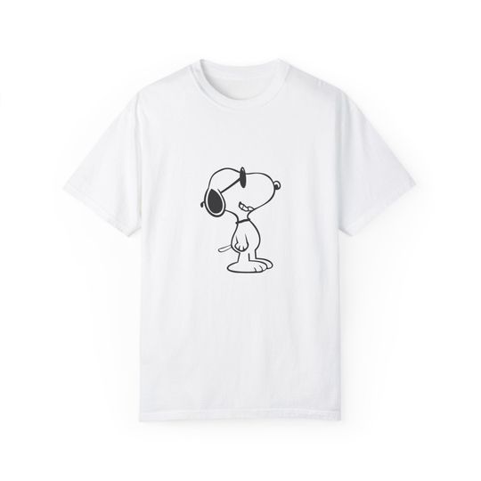 Snoopy with sun glasses simple Unisex T-shirt