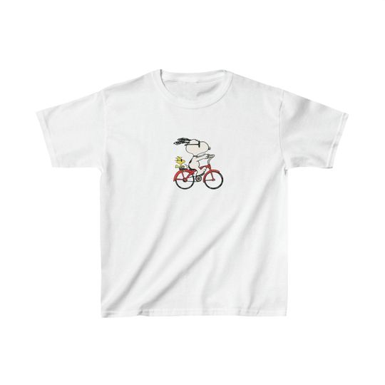Snoopy on bike Baby Tee, Snoopy shirt