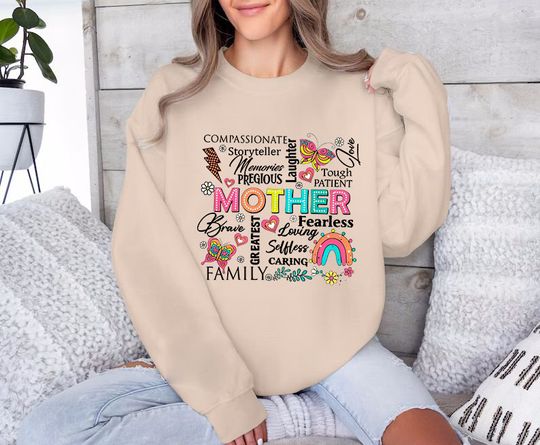 Vintage Mom Sweatshirts, She's Mom Sweatshirts, Lucky Mom Sweatshirts, Gifts for Mom