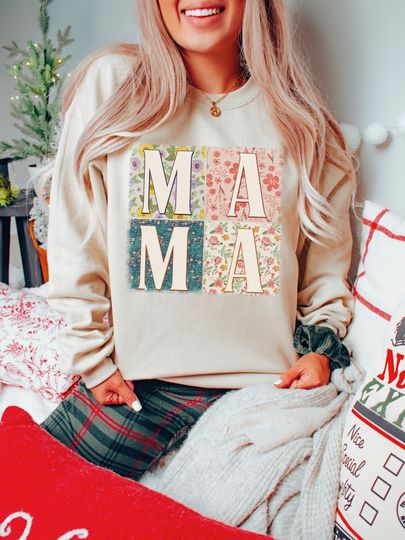 Mothers Day Floral Mama Sweatshirt, Mothers Day Floral Sweatshirt, Gift For Mommy