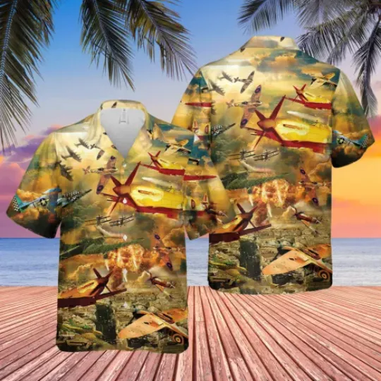 Take An Airplane And Fight Unisex Hawaiian Shirt Summer Shirt