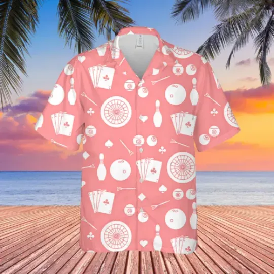 The Darts, billiards, bowling cards Unisex Hawaiian Shirt Summer Shirt