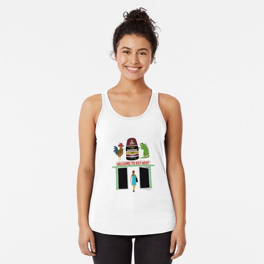 Welcome to Key West Airport Racerback Tank Top