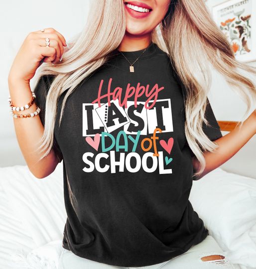 Last Day Of School Retro Shirt, Funny Teacher Shirt, School T-Shirt