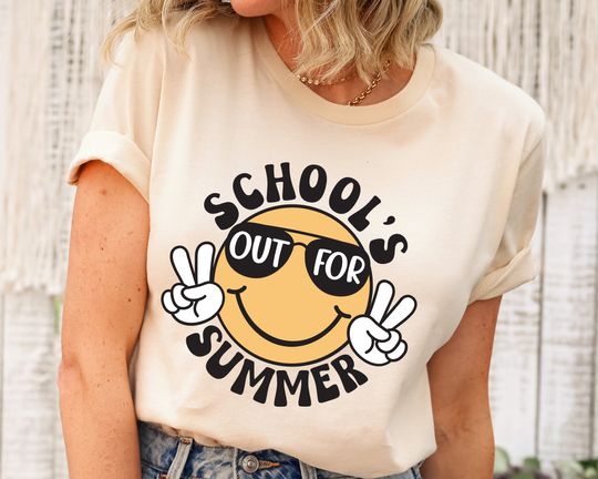 School's Out For Summer Shirt, Teacher Summer Shirt, Happy Last Day Of School Shirt