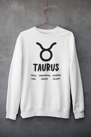 Taurus Sweatshirt, Zodiac Sweatshirt Taurus