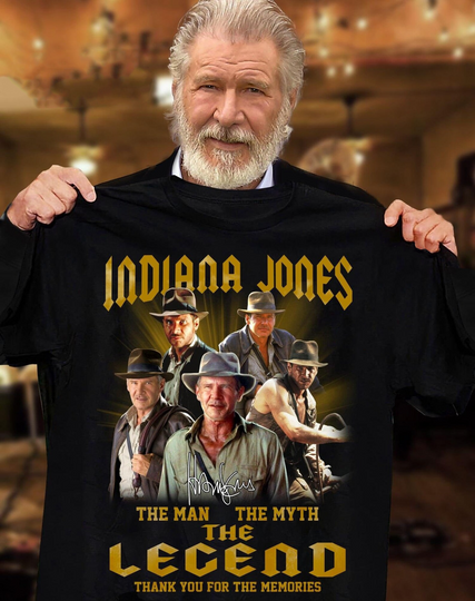 Indiana Jones The Man The Myth The Legend Gift For Fans Tshirt Men