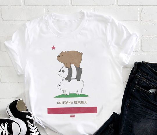 We Bare Bears Cali Stack T-Shirt