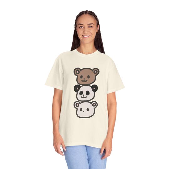 We Bear Bears T-shirt, Bear Shirt, Cute Panda Embroidery tshirts