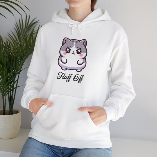 Fluff Off Grumpy Kitty Cat Hoodie, Grumpy Cat Shirt