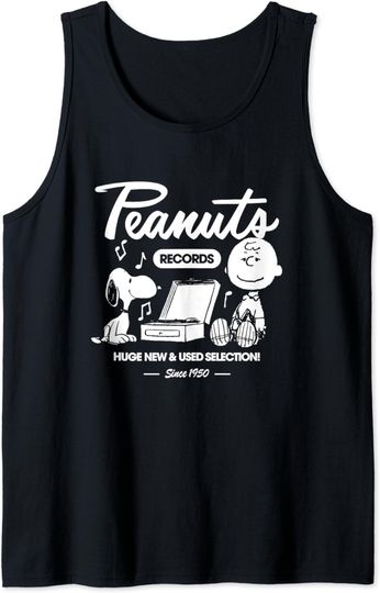 Peanuts - Snoopy Charlie Brown Record Tank Top