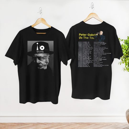 Peter Gabriel Concert Merch, Peter Gabriel i/o The Tour T-Shirt