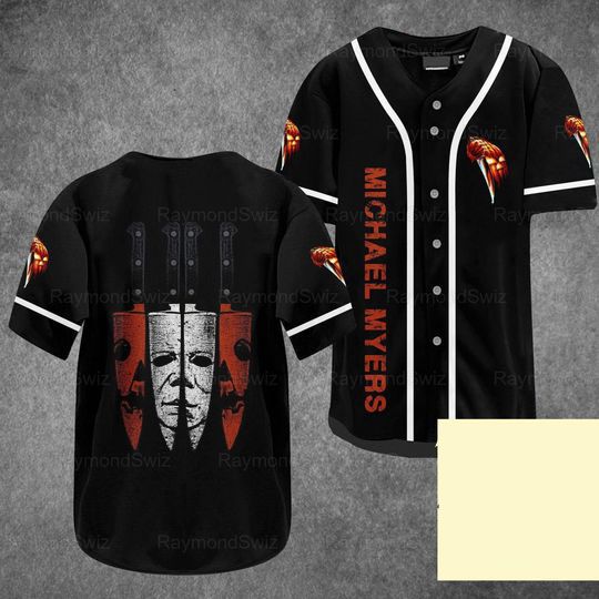 Michael Myers Jersey Shirt, Michael Myers Baseball Shirt, Michael Myers Jersey Men, Horror Movie Baseball Jersey, Horror Gift