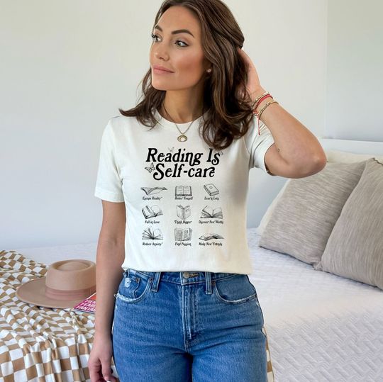 Reading is Self Care Shirt - Bookish Shirt - Book Lover T-Shirt - Bookworm Shirt - Gift for Book Lover - Book Club Shirt