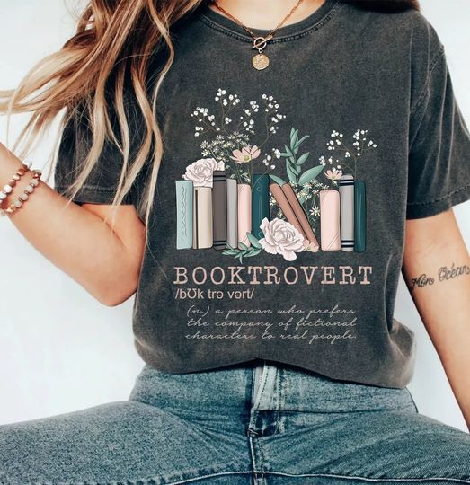 Booktrovert  Shirt, Book shirt, book lovers gifts, gifts for book lovers, gifts for book lovers women, book shirts for women, bookish gifts