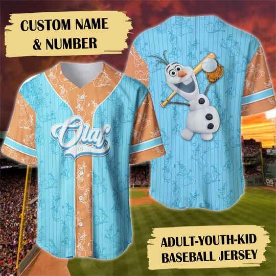 Personalized Humor Snowman Baseball Jersey