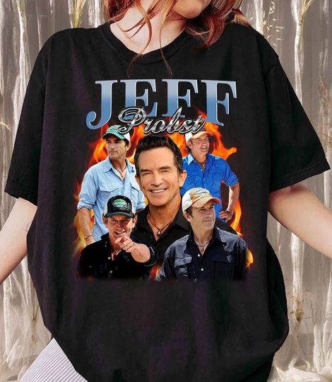 Vintage Jeff Probst Shirt, Jeff Probst Presenter Homage