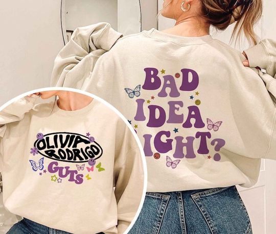 Olivia Rodrigo Guts Album Sweatshirt, Bad Idea Right T Shirt