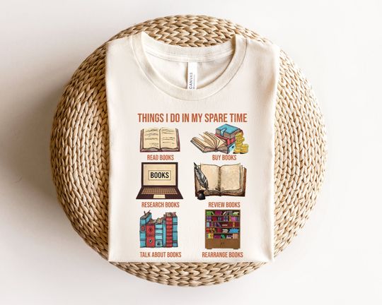 Funny Book Lover Shirt, Things I Do In My Spare Time Sweatshirt, Book Lover Gifts, Book Lovers Gift, Funny Reading Shirt, Book Shirt