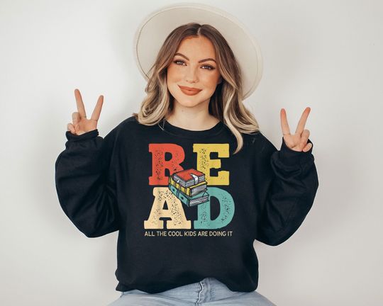 Read  Sweatshirt, Funny Book Lover Sweatshirt, Bookworm Sweatshirt, Librarian Sweatshirt, Funny Reading Sweatshirt, Book Sweatshirt