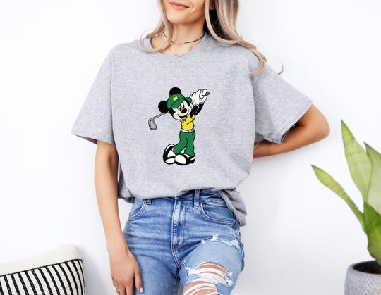 Masters Golf T-Shirt, Masters Golf Tournament, Mickey Mouse Golf SHirt
