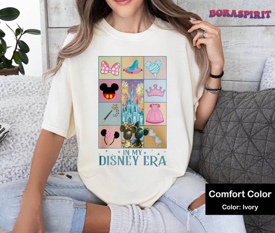 Vintage Disneyland Mickey In My Era Shirt, Retro Disneyland Castle Shirt
