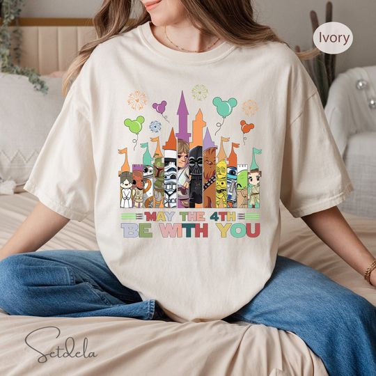 Vintage May The 4th Be With You T-shirt, Retro Disney Star Wars shirts