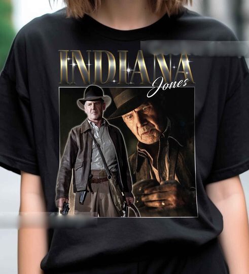 Retro Indiana Jones TShirt, Indiana Jones vintage shirt, Movie Character tee